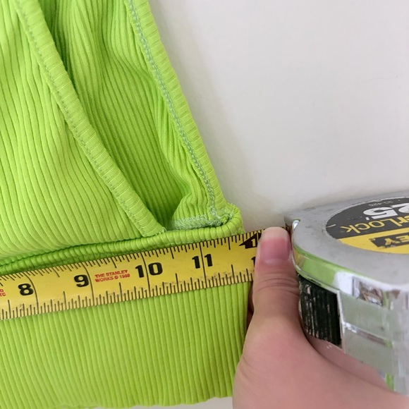 NWOT lulus Absolute Edge Lime Green Sleeveless Two-Piece Bodycon Midi Dress READ - Picture 7 of 11